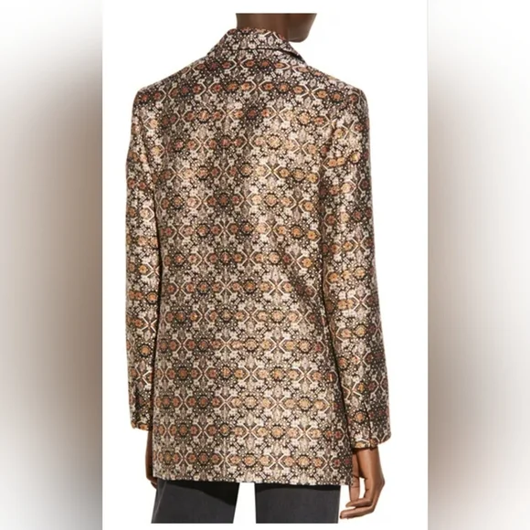 Sandro Ayan Metallic Jacquard Blazer - Picture 2 of 13